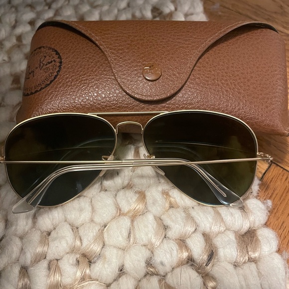 Ray-Ban Aviator Flash Lenses in Blue Mirror with Gold - Picture 2 of 4